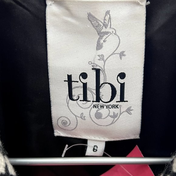 Tibi Black White Spotted Jacket size 6 Polka Dots - Picture 8 of 10